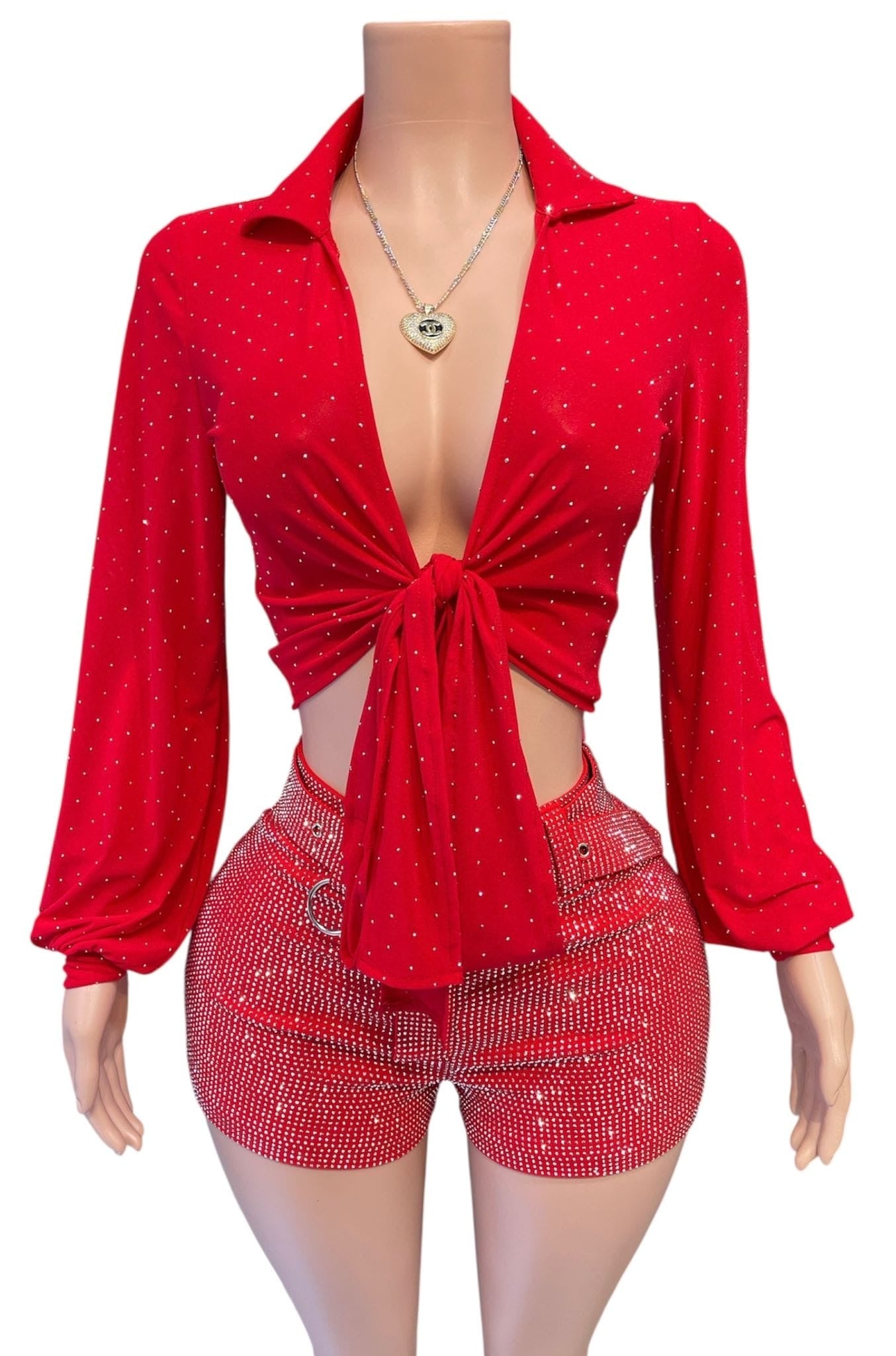 Lili blouse con pedrería